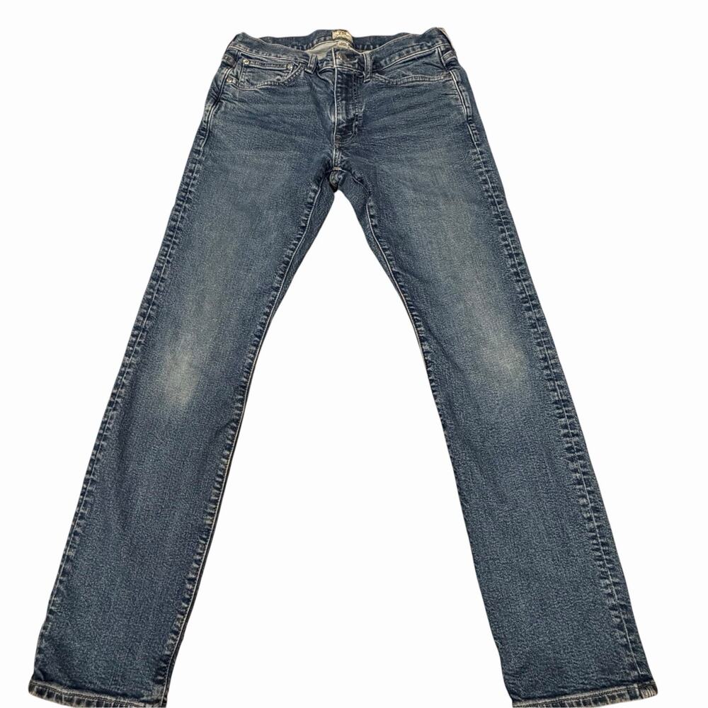 J.CREW Jeans Mens 29x29 Medium Blue Wash 484 Slim Fit Straight Jeans Modern*